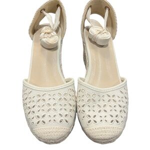 Platform Wedge Closed Toe Lace Up Sandals